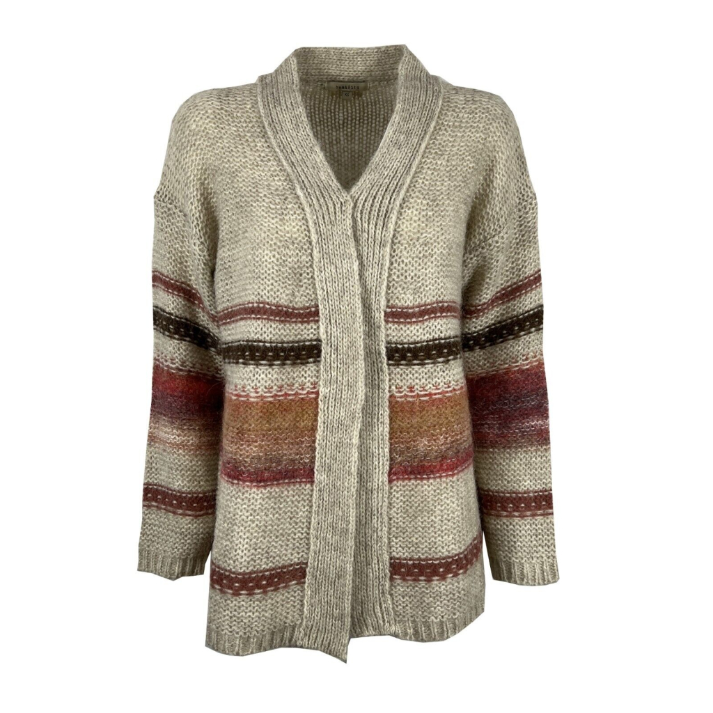 HUMILITY women's wool cardigan HB-GI-NAGI phard/dark MADE IN ITALY