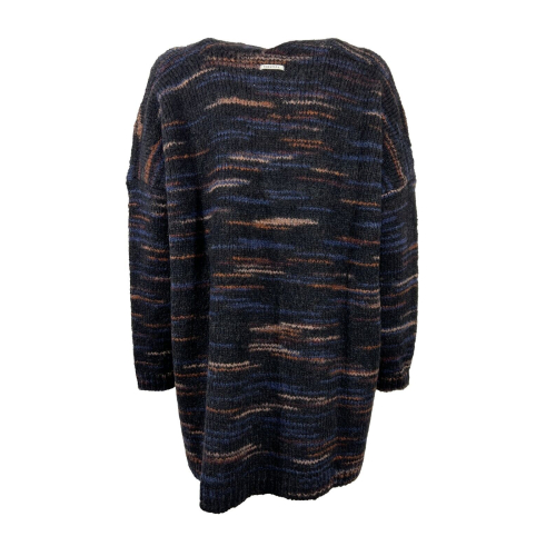 HUMILITY blue/brick women's cardigan HB-GI-NAFA MADE IN ITALY