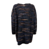 HUMILITY blue/brick women's cardigan HB-GI-NAFA MADE IN ITALY