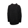 SEMICOUTURE women's turtleneck wool sweater with embroidered effect S3WC31 MARINE wool blend