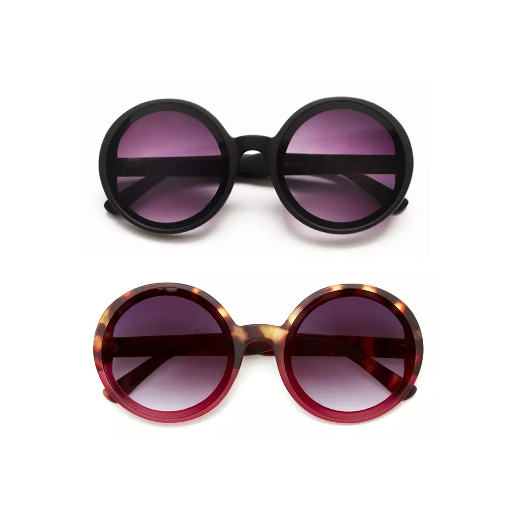OKKIA Round Monica sunglasses soft touch gradient lenses