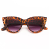 OKKIA occhiali da sole CLAUDIA BIG CAT EYE montatura tartaruga