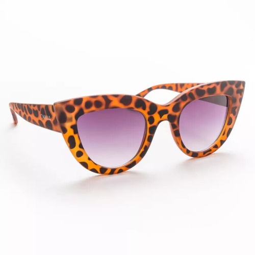 OKKIA CLAUDIA BIG CAT EYE sunglasses with tortoiseshell frame