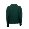 SEMICOUTURE green women's sweater S3WE02 wool MADE IN ITALY