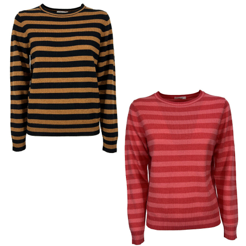 TERRAE CASHMERE women's striped sweater TC00252D 100% cashmere