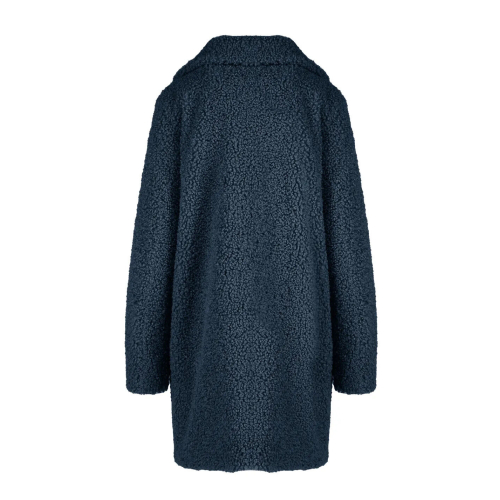 CENSURED double-breasted women's coat in soft Sherpa CW5024TFCU3_007