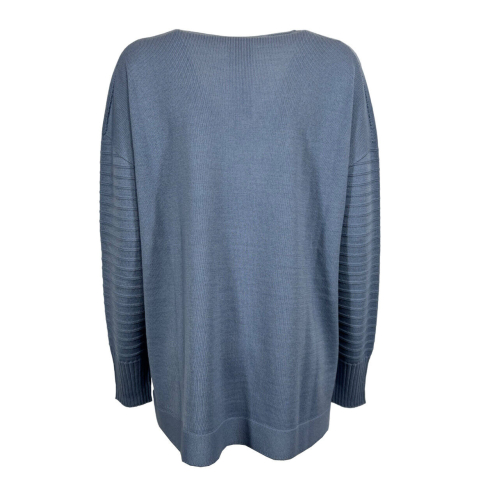 PERSONA by Marina Rinaldi light blue women's sweater 33.1364133 ARTE MADE IN ITALY