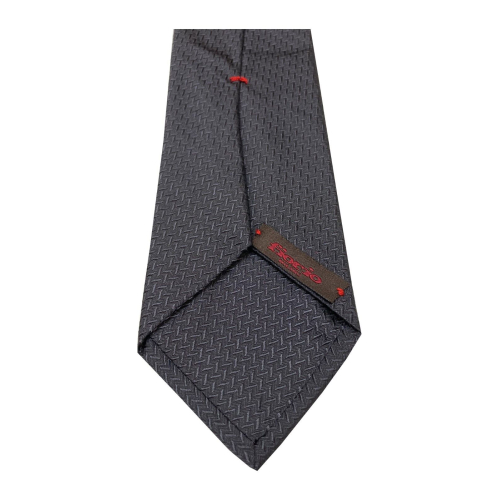 FIORIO MILANO lined men's tie with solid micro design MADE IN ITALY