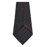 FIORIO MILANO men's lined striped tie 100% silk MADE IN ITALY