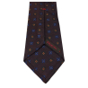 FIORIO MILANO men's lined tie with flower pattern, hand-stitched MADE IN ITALY