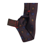 FIORIO MILANO men's lined tie with flower pattern, hand-stitched MADE IN ITALY