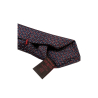 FIORIO MILANO men's lined tie, blue/brick micro-design, hand-stitched MADE IN ITALY