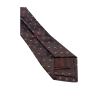 FIORIO MILANO men's lined tie, brown/blue micro-design, 100% silk MADE IN ITALY
