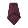 FIORIO MILANO men's lined tie with burgundy/red micro-design, hand-sewn 100% silk MADE IN ITALY