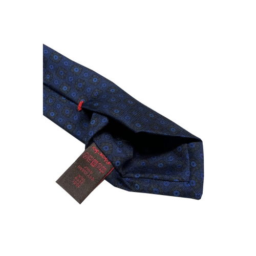 FIORIO MILANO men's tie lined micro-design hand-stitched 100% silk MADE IN ITALY