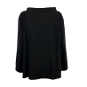 LIVIANA CONTI women's oversized black sweater CNTA03 100% wool MADE IN ITALY