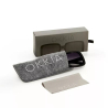 OKKIA occhiali da sole ALESSIA premontati Butterfly nero con montatura soft touch