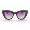 OKKIA CLAUDIA BIG CAT EYE sunglasses with black frame