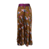 IL THE DELLE 5 women's pleated skirt with leather rabbit pattern LILY 56ST RABBIT MADE IN ITALY