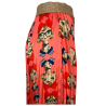 IL THE DELLE 5 women's pleated skirt with coral pattern LILY 56ST PIN UP 100% polyester MADE IN ITALY