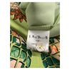 IL THE DELLE 5 women's tops with green pineapple pattern LEOPARD 56ST PINEAPPLE MADE IN ITALY