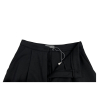 NEIRAMI pantalone donna nero in lana spinata P863TE PINCES