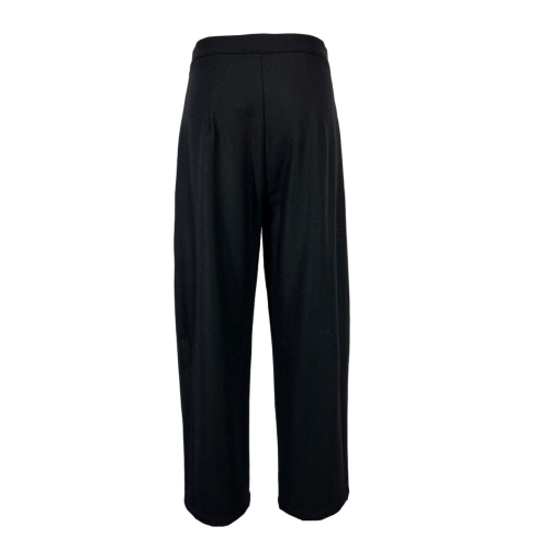 NEIRAMI pantalone donna nero in lana spinata P863TE PINCES