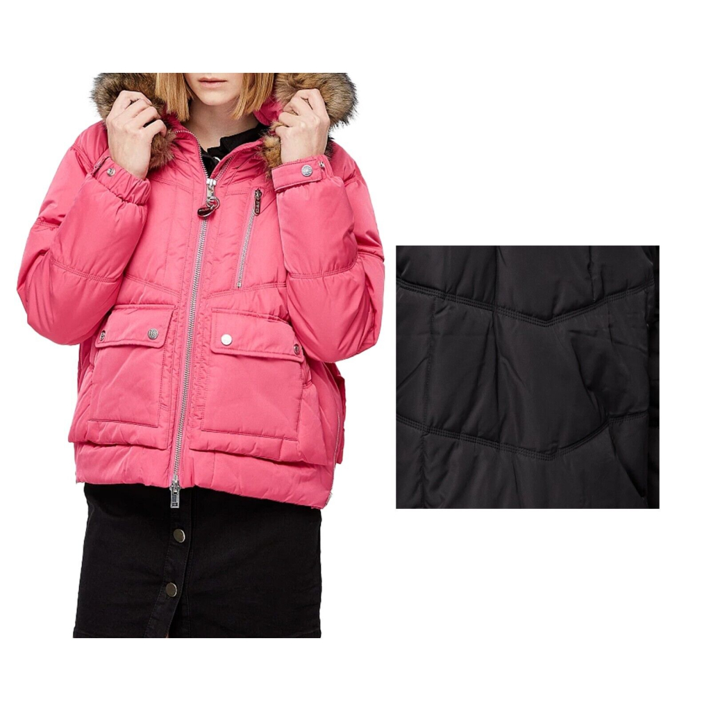 BSB Piumino donna con bretelle interne con cappuccio BSB Piumino donna con bretelle interne con cappuccio