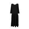 CUCU' LAB women's black sweatshirt dress art MARILU 94% viscose 6% elastane MADE IN ITALY