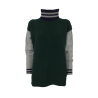 TWINY green/grey/blue women's wool sweater art TW1025 MADE IN ITALY