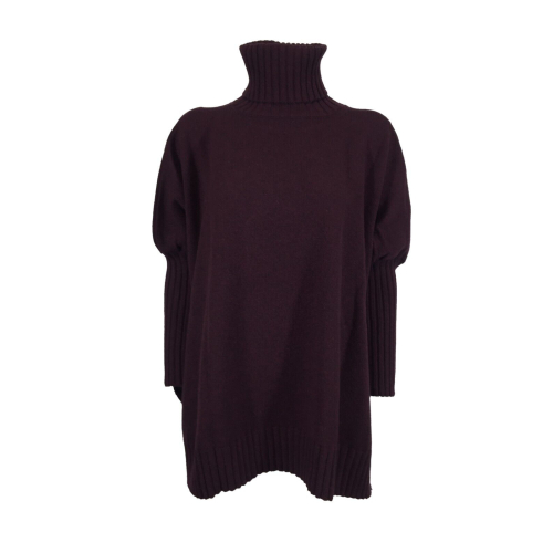 TWINY women's oversized sweater TW1044 100% wool 19.5 micron MADE IN ITALY