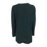 TWINY dark green crew neck women's sweater art TW1045 100% micron wool 19.5 MADE IN ITALY