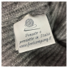 TWINY cardigan donna costa inglese grigio art TW1042 100% lana 19.5 micron MADE IN ITALY