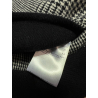 OBERON giaccone uomo double-face bianco/nero+nero 870405 6000 100% lana MADE IN ITALY