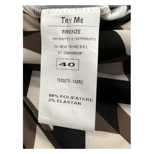 TRY ME FIRENZE unlined women's jacket black/mud/ivory P/5977 68ST MADE IN ITALY