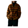 WELTER SHELTER men's cardigan camel gold CARDI BONDED SHAGGY