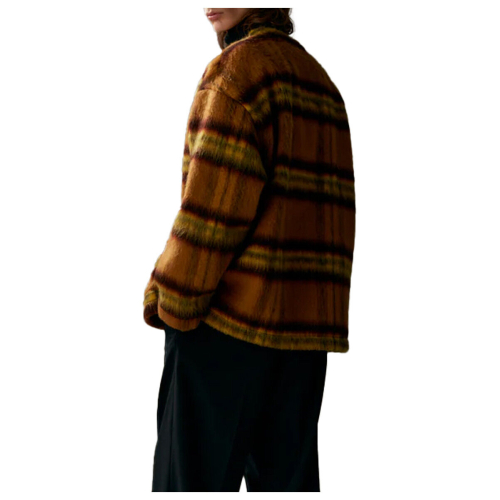 WELTER SHELTER cardigan uomo camel gold CARDI BONDED SHAGGY