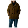 WELTER SHELTER cappotto caban uomo olive DOUBLE B BULKY poliestere