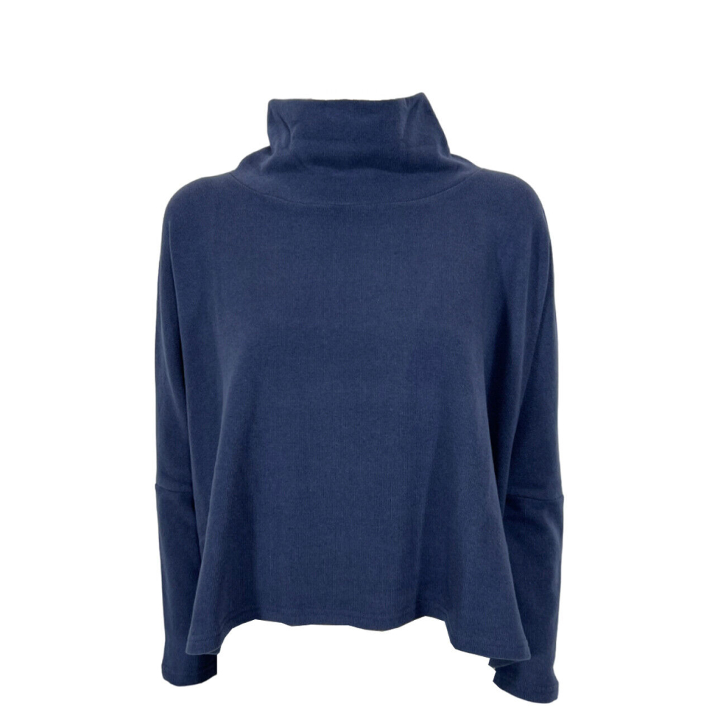 NEIRAMI maglia donna cotone felpato avio B574SB MADE IN ITALY NEIRAMI maglia donna cotone felpato avio B574SB MADE IN ITALY