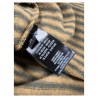 NEIRAMI maglia donna nera righe bianche B46LS 96% cotone eco  4% elastan MADE IN ITALY
