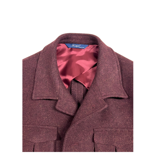 GICAPRI men's unlined Neapolitan tailored jacket in burgundy C-TAURUS K12/19 100% wool MADE IN ITALY