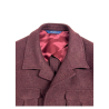 GICAPRI men's unlined Neapolitan tailored jacket in burgundy C-TAURUS K12/19 100% wool MADE IN ITALY