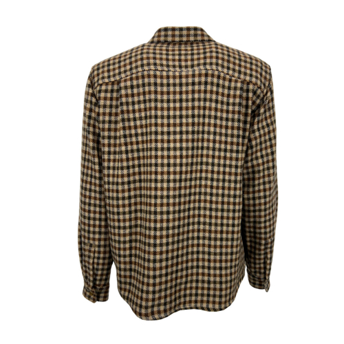 MADSON by BottegaChilometriZero men's checked shirt jacket brown/green/beige DU23300 MADE IN ITALY