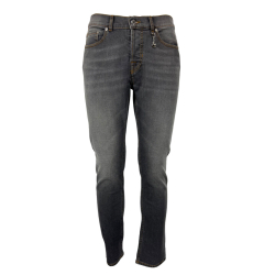 LC^DR jeans uomo denim grigio RENNY GEN ARIES 38-23/24 98% cotone 2% elastan MADE IN ITALY