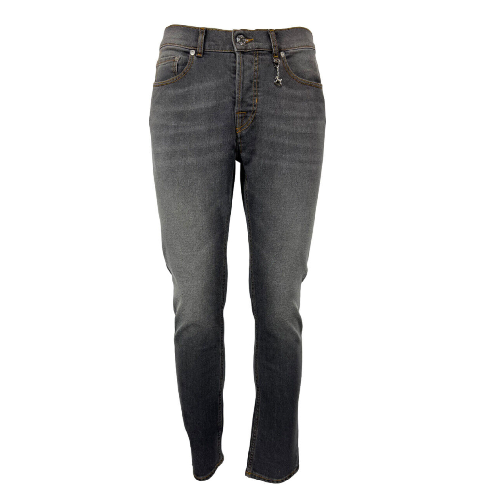 LC^DR men's gray denim jeans RENNY GEN ARIES 38-23/24 98% cotton 2% elastane MADE IN ITALY