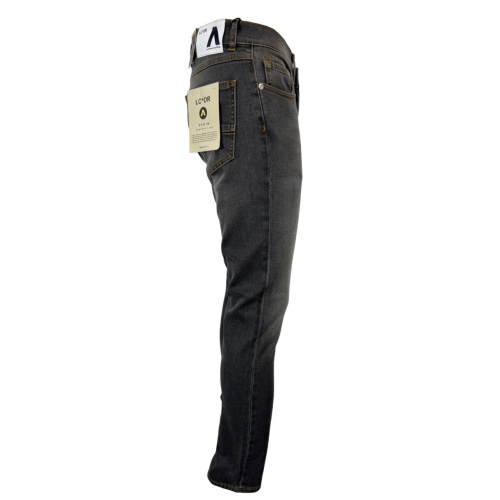 LC^DR men's gray denim jeans RENNY GEN ARIES 38-23/24 98% cotton 2% elastane MADE IN ITALY