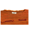 10-46 by Tadashi maglia donna arancio multicolor MAGLIA FILI 75% cotone riciclato 25% acrilico MADE IN ITALY