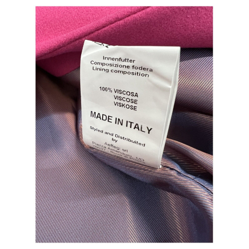 CHIARULLI women's fuchsia wool jacket NEW KATE DEBORA MADE IN ITALY