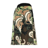 MYTHS green/dark/ecru cotton women's skirt D90 414 MADE IN ITALY