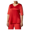 MARINA RINALDI linea RELAX t-shirt  2418971033650 VIOLELLA seta